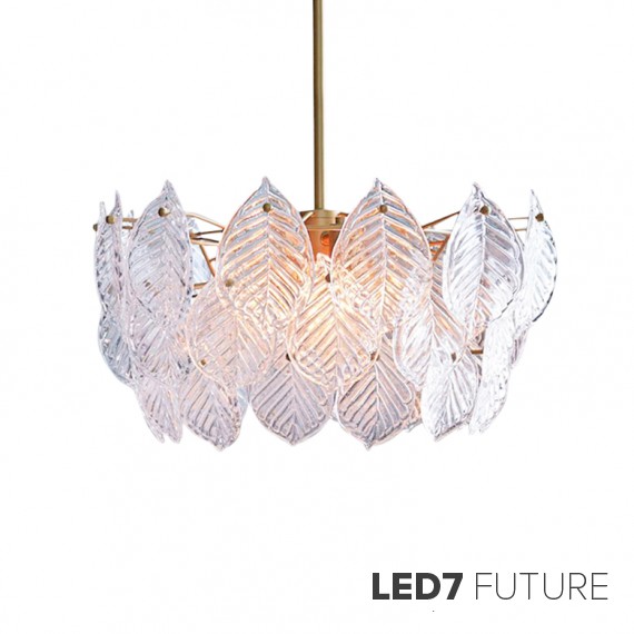 West Elm - Glass Leaf Chandelier